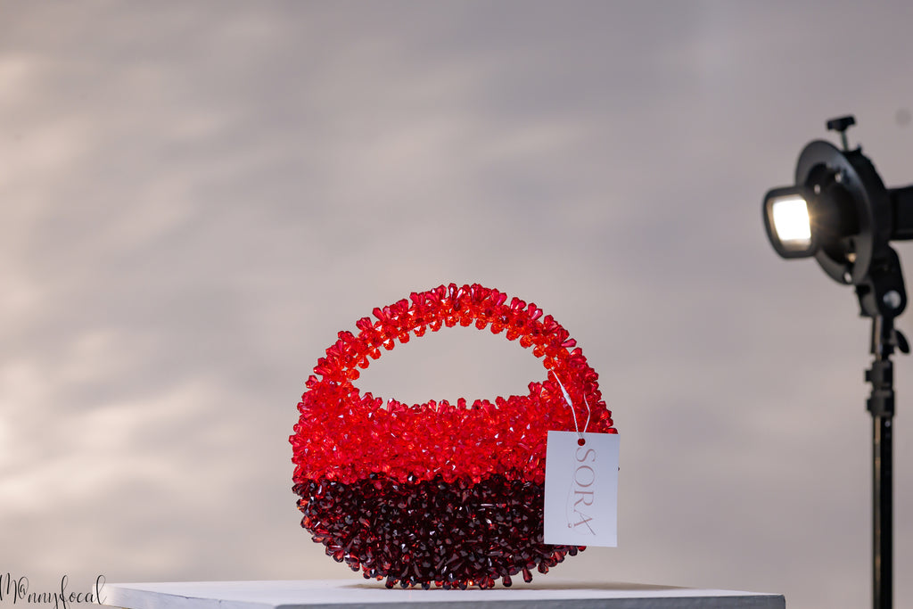 Ruby - Handmade Beaded Bag